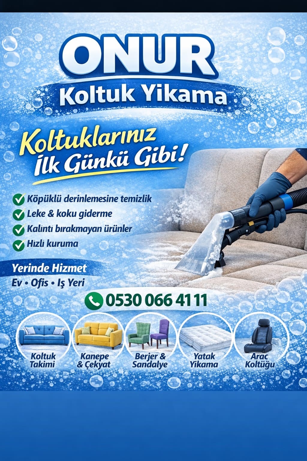 Onur Koltuk Yıkama Tanıtım Görseli